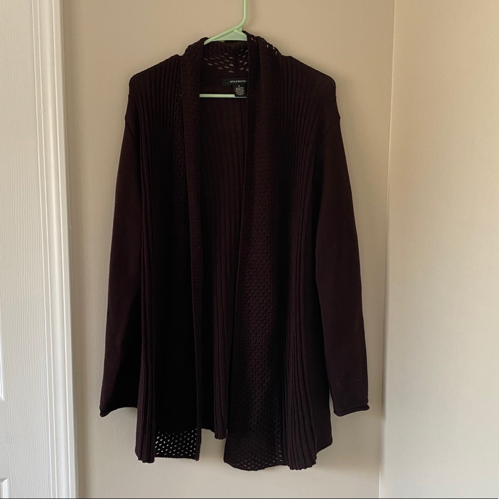 89th & Madison Brown Cardigan - Picture 2 of 11